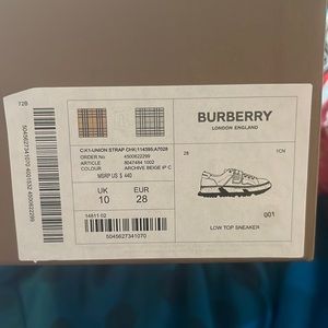 LOW TOP BURBERRY LITTLE KID SNEAKER